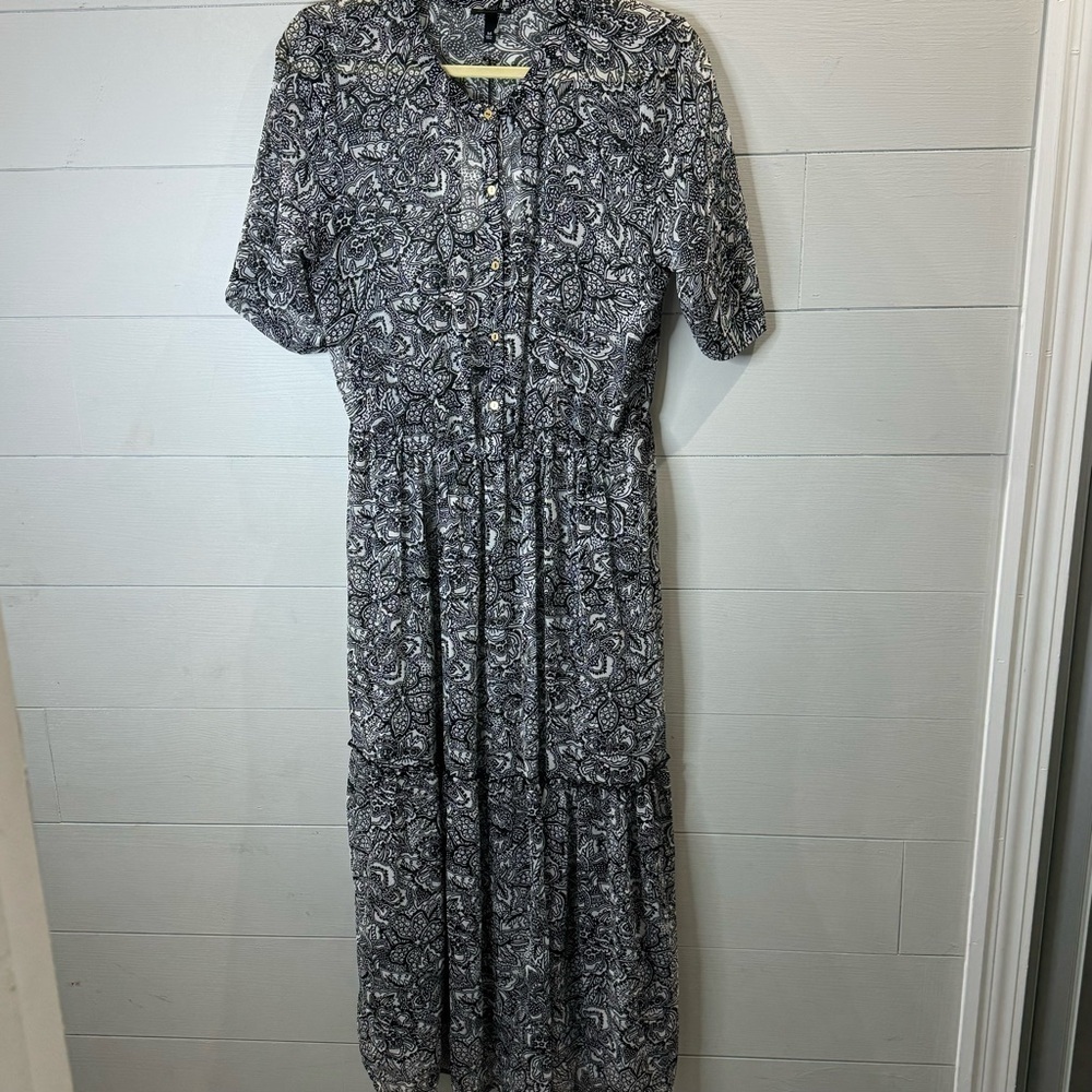 Who What Wear | NWT Women’s Peasant Boho Babydoll Tiered Dress Maxi Size Medium